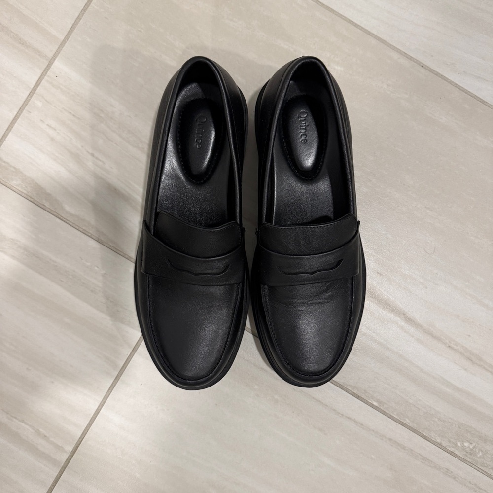 Quince Italian Leather Lug Sole Loafers